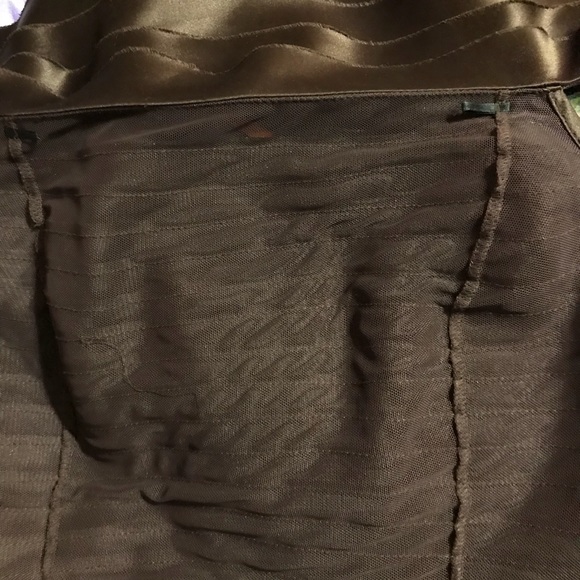 JS Collections Stunning Satiny Layered Brown Top-8 - Picture 6 of 6